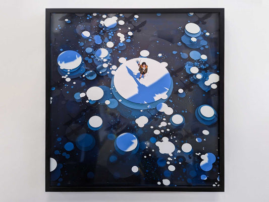 Yun Ling - Ice Lake - Layered Acrylic Board Painting