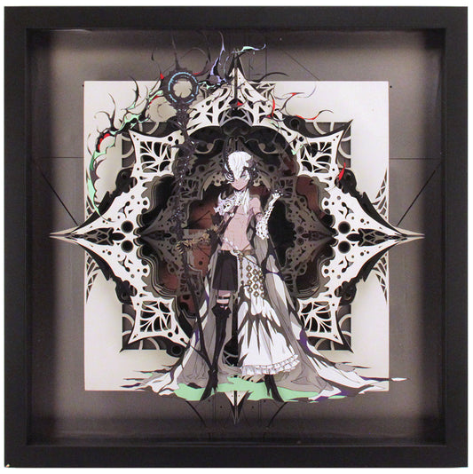 PALOW. - All Equal - stx 04 "The Omniscient Archfiend" - Acrylic Paper Craft Paiting